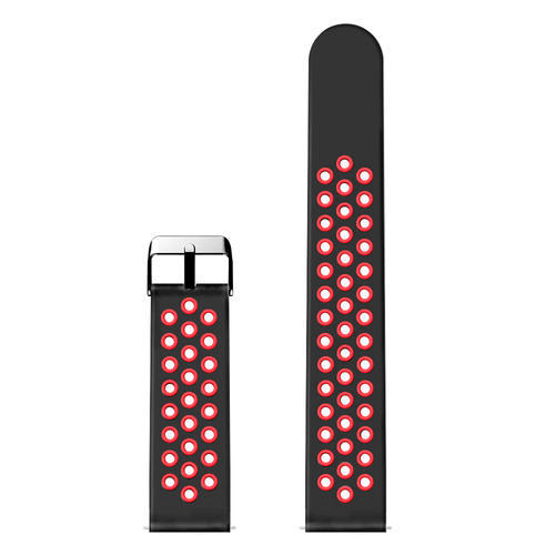 Customized Double Color Silicone Rubber Watch Band Waterproof Watch Strap 18/20/22/24/26 Accessory