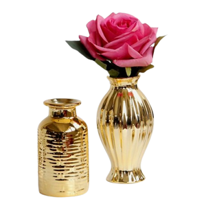 Fiesta de boda y decoración de la casa sala de estar oro pulido botella maceta hogar interior nuevo diseño florero - Product Image 2