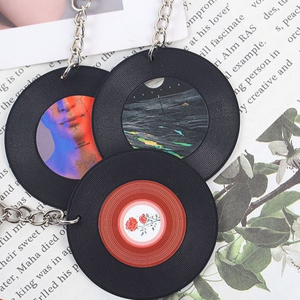 Llavero de vinilo con diseño Y2K, joyería NFC, reproductor de música NFC, tarjeta de visita, llavero de acrílico DIY con forma de CD, colgante para llaves de coche de mujer - Product Image 4
