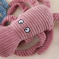 Jouet à mâcher pour chien en peluche en forme de pieuvre, jouet à couiner pour le nettoyage et le broyage des dents, jouet à mâcher pour animaux de compagnie pour chiens de petite et moyenne taille, accessoires pour chiens