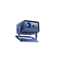 Projecteur LED à courte focale 1080p LCD WiFi pour Bluetooth, audio 3D, correction automatique de la distorsion trapézoïdale, 4000 lumens, pour films en plein air