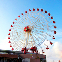 Grande Roue Chinoise Fiable à Vendre avec Configuration de Manège pour Projets de Parcs d'Attractions Extérieurs