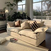 Japanische minimalist ische Baumwolle Leinen Sofa kleine Wohnung kann zerlegt und gewaschen werden drei Sofa Soft Bag Freizeit Sofa benutzer definierte