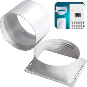 Adaptateur de fenêtre carré à rond de 5.9 pouces connecteur de <span class=keywords><strong>tube</strong></span> d'unité de courant alternatif accessoires de climatisation mobiles - Product Image 6