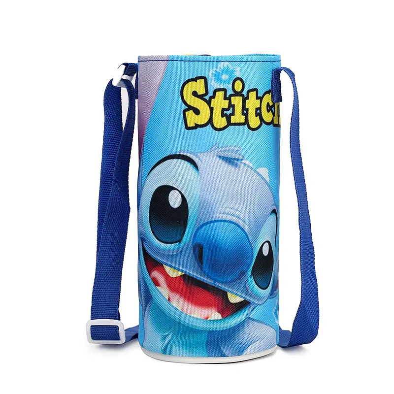 Stitch children's thermos cup cover cute messenger water bottle anti-scalding water cup cover