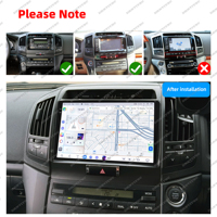 TS20 Android Système multimédia de voiture Carplay Auto Vidéo Radio Lecteur DVD Navigation pour Toyota Land Cruiser 200 LC200 2008-2015