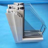 Venta caliente de ventanas de plástico de doble vidrio ventanas correderas de PVC y puertas