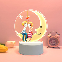 Op maat gemaakte Valentijnsdag cadeau verjaardag voor vrouwen baby bruiloft aandenkens bruidsmeisje gast kinderen 3D UV print nachtlampje