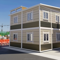 Maison mobile préfabriquée, maison préfabriquée en conteneur, immeuble de bureaux, maison en conteneur multifonctionnelle à 2 étages