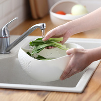 Pp Rijst Wassen Zeef Drainage Mand Keuken Benodigdheden Huishoudelijke Multifunctionele Verdikte Groente Groente Fruit Mand