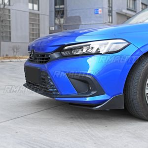Kit carrosserie pour Honda Civic 11e génération 2022, séparateurs de pare-chocs avant, diffuseur, aspect carbone, style sport, accessoires de voiture - Product Image 3