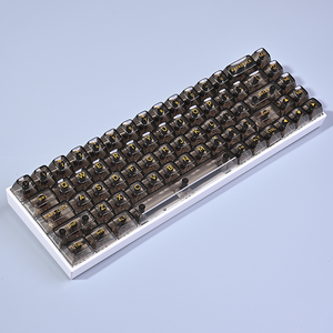 Ancreu 143 touches noires transparentes en cristal profil <span class=keywords><strong>DSA</strong></span> personnalisées pour clavier mécanique - Product Image 3