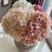 Bunga Artifisial YL Dekorasi Rangkaian Bunga Pernikahan Hotel Kain Frosted 5 Tangkai Buket Hydrangea Prancis Bunga Simulasi