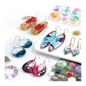 Kit de Resina UV Dura para Hacer Joyas, Lámpara LED Transparente, Moldes de Silicona, Láminas de Purpurina, Flores, Colgantes, Accesorios para Pendientes - Product Image 6