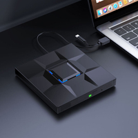Type-c&USB3.0 High Speed Transfer Dvd +/-Rw Optical Drive External Optical Drive for Laptop,dvd Cd,usb cd Drive