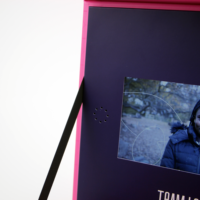 Produits les plus vendus en Europe, article en promotion, nouvelle boîte vidéo publicitaire rose avec écran LCD, cadeau de marque