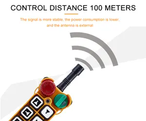 F24-12D Pengendali Jarak Jauh 12 Tombol, Pengendali Jarak Jauh Derek Radio Universal untuk Truk Pompa Beton