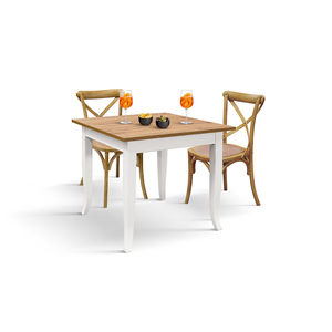 Mesa Fija Margherita con Acabado de Melamina en Roble Rústico para Comedor Interior - Product Image 2
