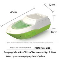 Seau à poisson vivant compact flottant pour la pêche à la ligne en bateau, modèle Brave Domestic le plus vendu, en ABS, 8 litres