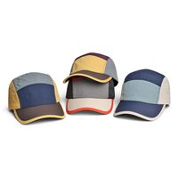 Casquette de camping 5 panneaux unie avec passepoil, séchage rapide, unisexe, simple, décontractée, polyvalente, respirante, protection solaire