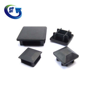 Embouts carrés en plastique PP pour acier tubulaire Pfc-<span class=keywords><strong>20x20</strong></span> Noir OEM Durable Mâle ST Noir ou Personnalisé Capuchon de filetage femelle en PVC Égal - Product Image 4