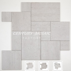 Centurymosaic - Baldosas de Mármol Natural Travertino Marfil con Acabado Arenado, Diseño Francés, para Decoración del Hogar, Fábrica en Tailandia - Product Image 2