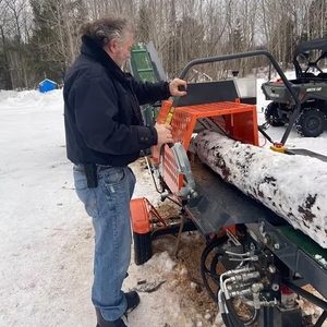 Spaccalegna Idraulico Orizzontale da 20 Tonnellate con Nastro Trasportatore; Spaccalegna Idraulico Manuale Elettrico/PTO/a Benzina con <span class=keywords><strong>Motosega</strong></span> - Product Image 3