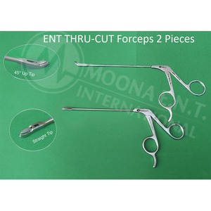 Oferta Especial: Instrumentos Quirúrgicos Autoclavables para ORL, Juego de Pinzas para Perforación de Senos, 2 Piezas con Punta Ascendente de 45 Grados y Punta Recta - Product Image 4