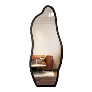 Hiện đại hữu cơ nhung lượn sóng cong không đối xứng màu bất thường đầy đủ chiều dài mặc quần áo hành lang tường đồ nội thất trang trí thủ công - Product Image 1