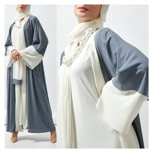 Cheap Price Dubai Turkey Oman Custom Kaftan Femmes Robe Musulmane Modest Dress for Muslim Women Dress Kimonos Dubai Open Abaya