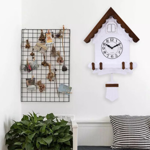 Childrens Room Decorative Cartoon Cuckoo <b>Clock</b> Blue White Irregular Shape <b>Wall</b> <b>Clock</b> For Kids <b>Bedroom</b> Home Decoration - Product Image 2