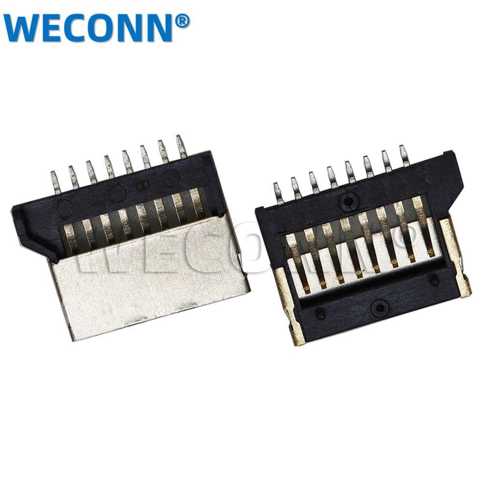 Professional Manufacturer 1.5H PUSH PULL MICRO SD TF card connector card socket connector with detect for SMT