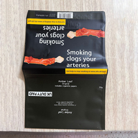 Pochette à tabac personnalisée 50g 25g 30g Pochette à fermeture éclair pour rouler à la main Sac à tabac à fermeture éclair Emballage à l'épreuve de l'humidité