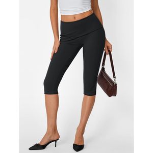 Leggings Capri Queen de cintura alta a la moda, pantalones de Yoga para gimnasio XXS, pantalones informales elásticos hasta el tobillo para mujer, atléticos de verano - Product Image 2
