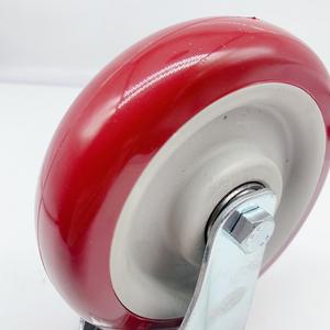 Verschiedene Größen Doppel kugellager rollen und Rad <span class=keywords><strong>5</strong></span> Zoll rote PVC-Rollen - Product Image 6