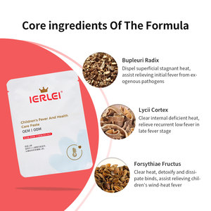 IERLEI OEM/ODM ベビーケア用品 発熱緩和パッチ 1箱10枚入り 天然ハーブ 長時間効果持続 発熱緩和パッチ - Product Image 3