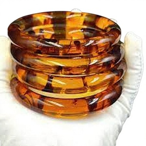Brazalete de Resina Acrílica Geométrica de Alta Calidad, Diseño Verde Premium, Hecho a Mano, Moderno, Unisex, Joyería de Moda para Mujer - Product Image 5