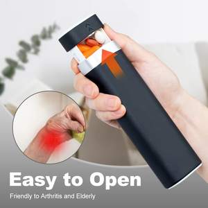 Pastillero Semanal de Viaje para 7 Días, Bonito Estuche para Pastillas con Cierre Deslizante, Pequeño Organizador de Medicamentos Libre de BPA para Vitaminas y Suplementos - Product Image 4