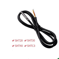 SHT20 SHT30 SHT40 Sensor Suhu dan Kelembaban Tahan Air Baja Tahan Karat Modul I2C Probe Digital 0.5m-6m Akurasi 0.1C