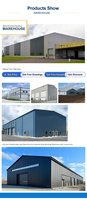 Ferme moderne écologique préfabriquée en structure acier pour bovins, ovins, équins, porcins et bétail
