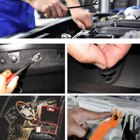 C0724 725 pièces Clips de fixation pour voiture et attaches automobiles - 23 tailles Rivets de pare-chocs et de garde-boue en nylon avec attaches de câbles et outil de retrait des attaches