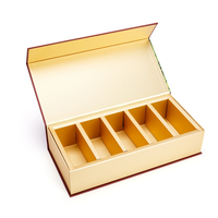 Boîte cadeau personnalisée style livre avec fermeture magnétique, en carton rigide, pour électronique, cosmétiques, soins de la peau, avec insert.
