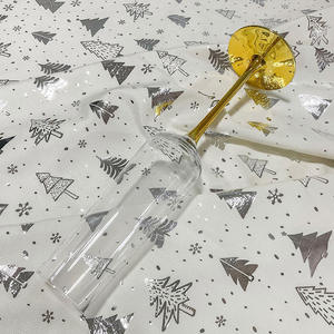 Camino de mesa de algodón de poliéster de terciopelo de hoja de oro de vacaciones nórdicas para <span class=keywords><strong>Amazon</strong></span> mantel estampado de Navidad de Año Nuevo transfronterizo para - Product Image 3