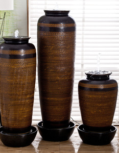 Artisanat Céramique Paysage Coulant Pot En Céramique Fontaine Restaurant Clubhouse Modèle <span class=keywords><strong>Maison</strong></span> Pot Article Décoratif Vase - Product Image 2