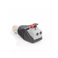 Offres Spéciales CCTV BNC Vidéo Jack Plug Adaptateur 2 Broches Push Type BNC Femelle Connecteur