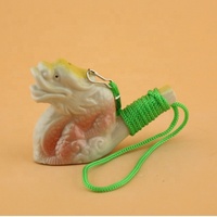 Sifflet d'eau en céramique écologique personnalisé, motif Dragon du Zodiaque, jouet de bain musical pour oiseaux, souvenir de zone touristique en porcelaine