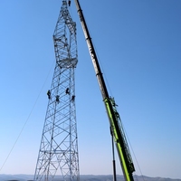Pylône de transmission électrique haute tension galvanisé 35kv 66kv 110kv 220kv 330kv 550kv