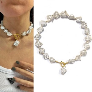 Boho Không Thường Xuyên Ngọc Trai Nước Ngọt Khối Vỏ Tự Nhiên Clam Charms Sao Biển Lariat Mùa Hè Choker Vòng Cổ Cho Đám Cưới Đồ Trang Sức - Product Image 4