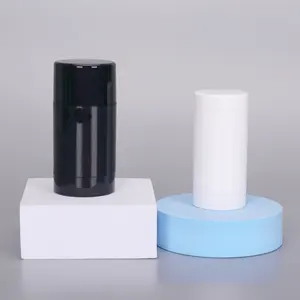 2021 Hete Verkoop Witte Zwarte Ronde Lege Draai Deodorant Stick Container Plastic Verpakking Voor Het Elimineren Van Lichaamsgeur