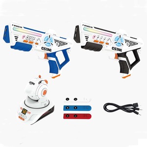 Recién llegado, juego de disparos con etiquetas láser infrarrojas recargables, 2 uds., juguetes con proyector <span class=keywords><strong>para</strong></span> niños a la venta - Product Image 1
